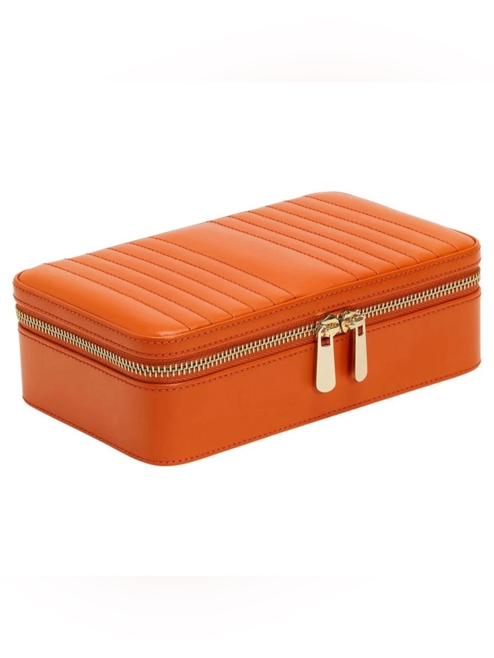 NIB Wolf Maria Medium Zip Case tangerine